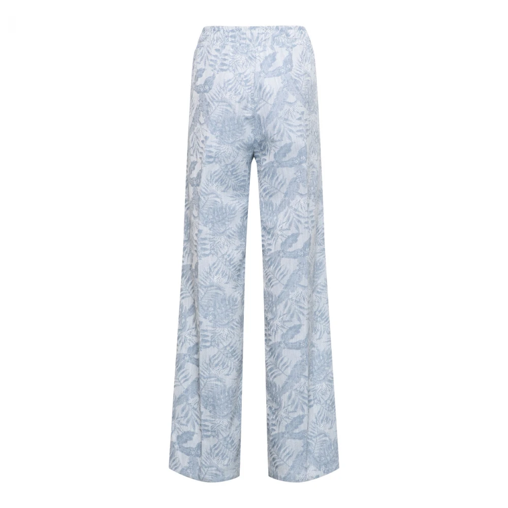 &Co Woman Wijde Broek Zomerse Stijl Blue Dames