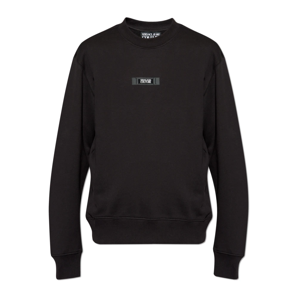 Versace Jeans Couture Sweatshirt met logo Black Heren
