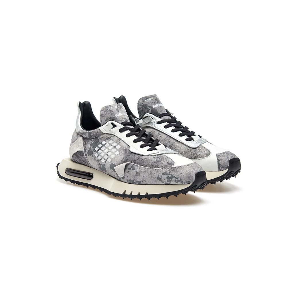 Be Positive Zilveren Wing Reflecterende Sneakers Gray Heren