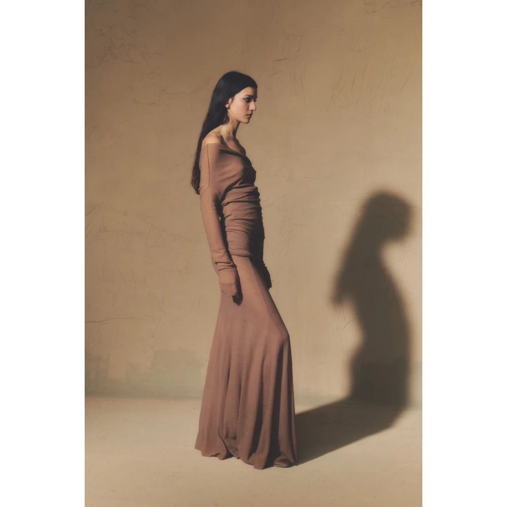 Cortana Jenny top in maagdelijke wol dune Beige Dames