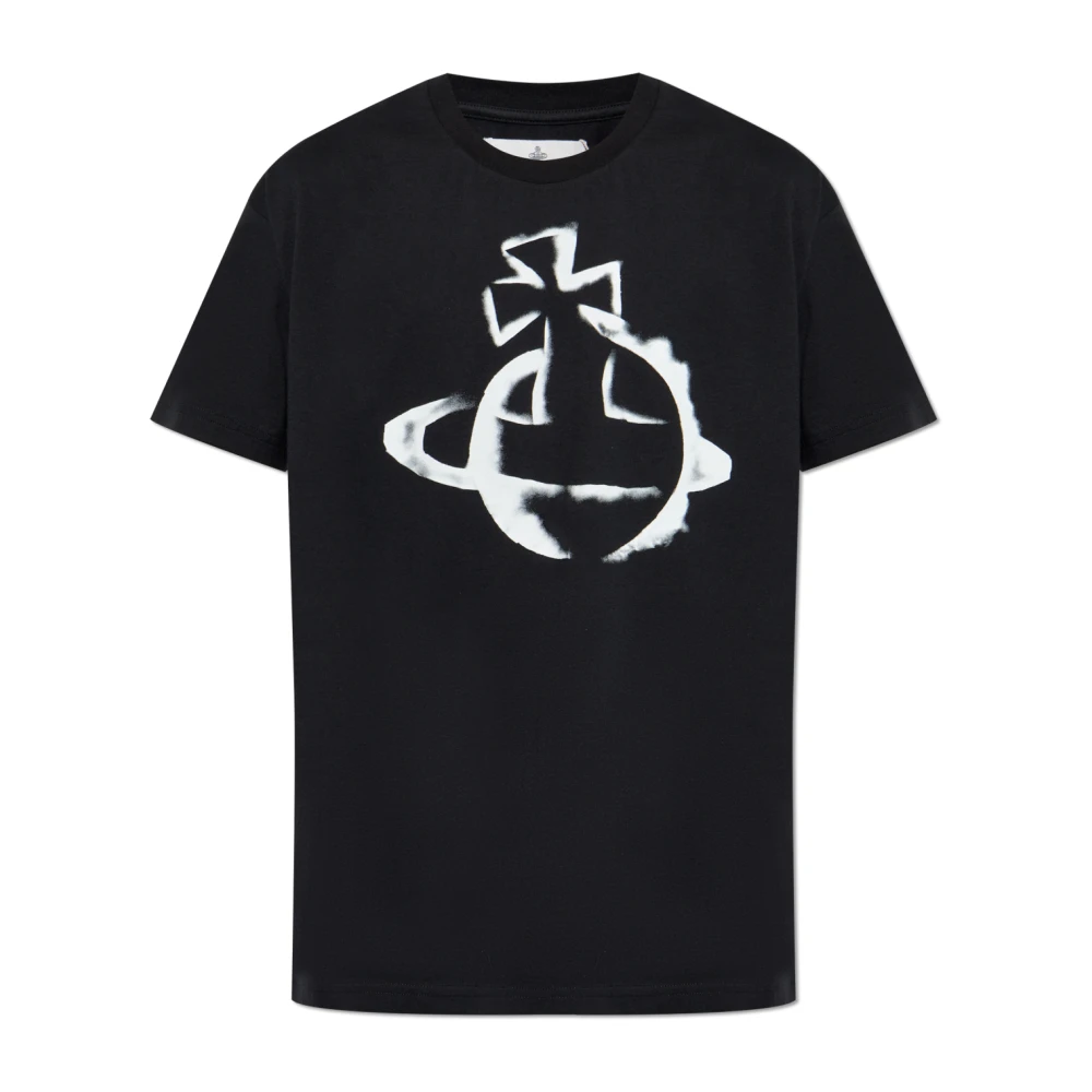 Vivienne Westwood Oversized Zwart Katoenen T-shirt Black