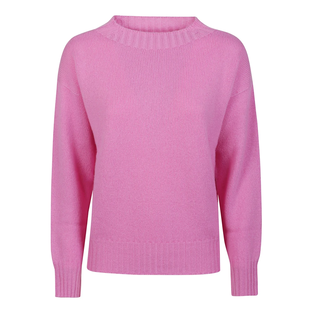 Drumohr Stijlvolle Boat Neck Sweater Pink Dames