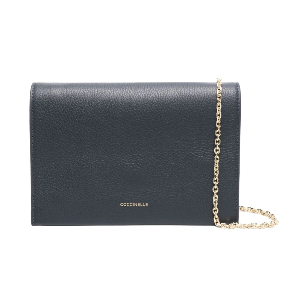 Coccinelle Korrelig leren crossbody tas met ketting Blue Dames