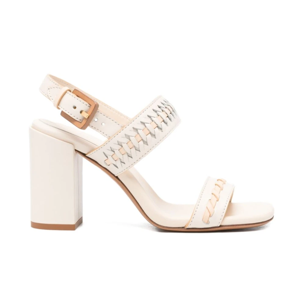 Zimmermann , High Heel Sandals, Female, White, 3 Uk, Woven Slingback Sandal