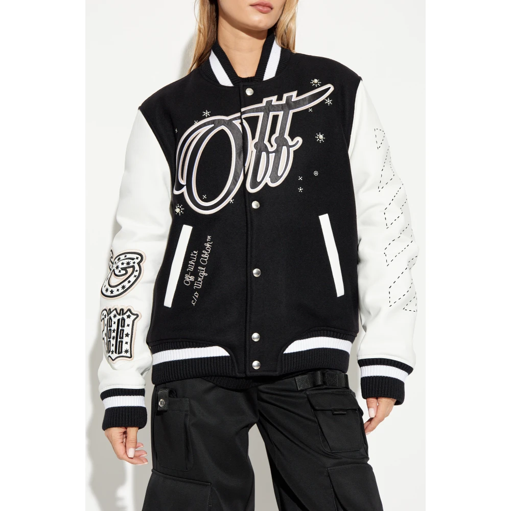 Off White Jas met logo Black Dames