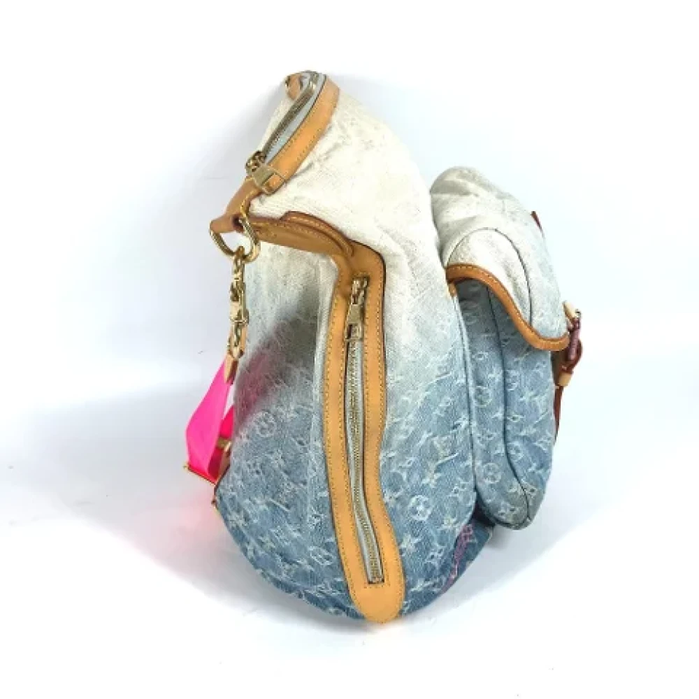 Louis Vuitton Vintage Pre-owned Denim louis-vuitton-bags Blue Dames