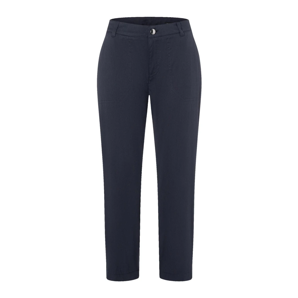 Mac Women's Blue Dark Cropped Jeans - Chinos - Xs - Trousers
