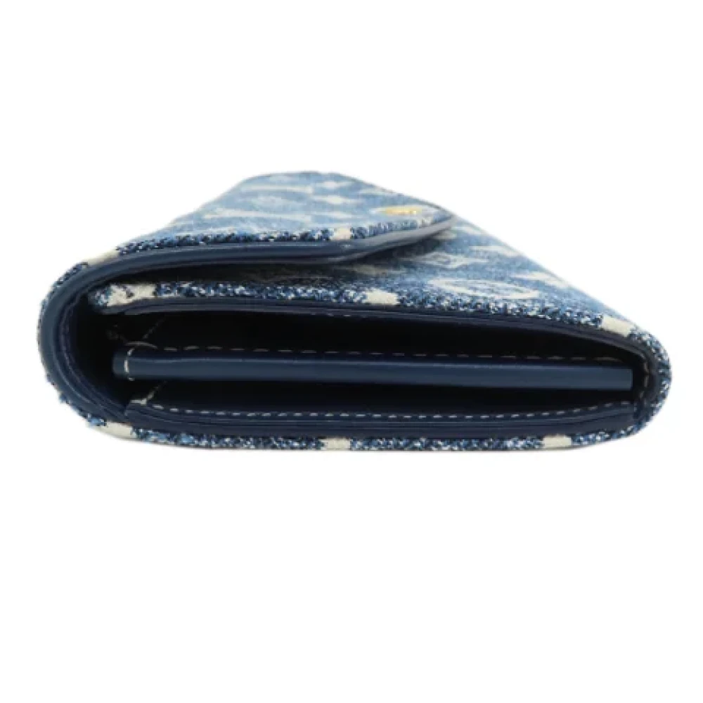 Louis Vuitton Vintage Pre-owned Denim wallets Blue Dames