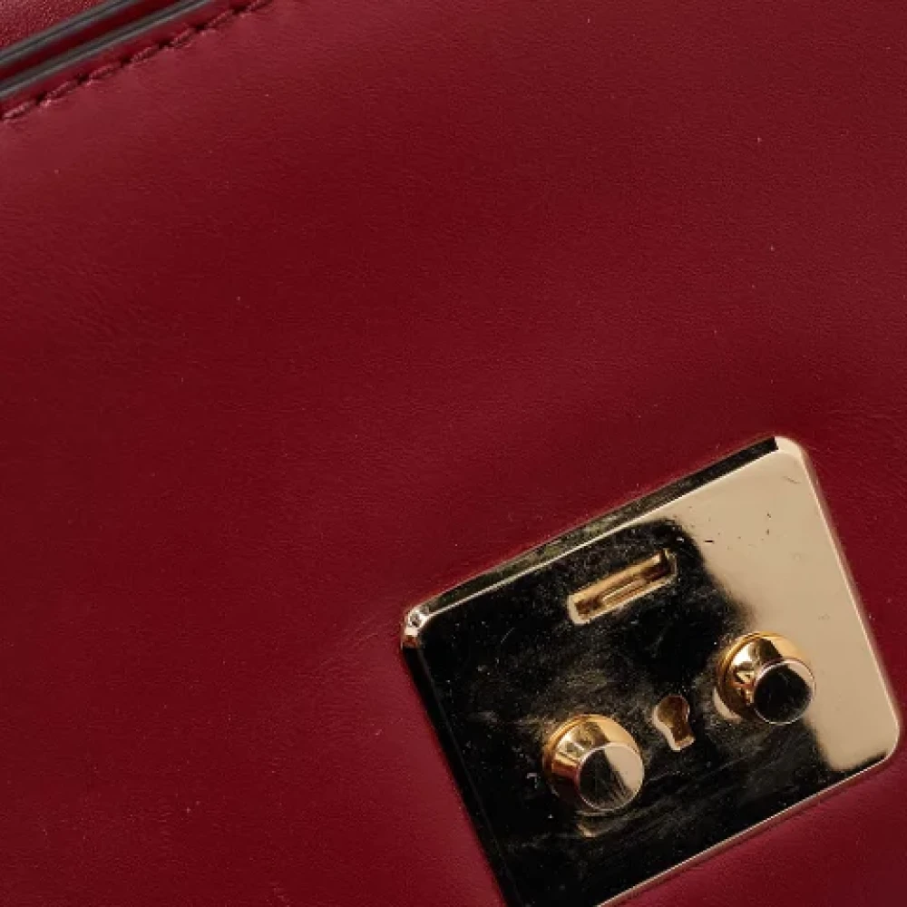 Michael Kors Pre-owned Leather shoulder-bags Red Dames