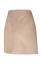 jupe-mini-en-coton-beige-sable