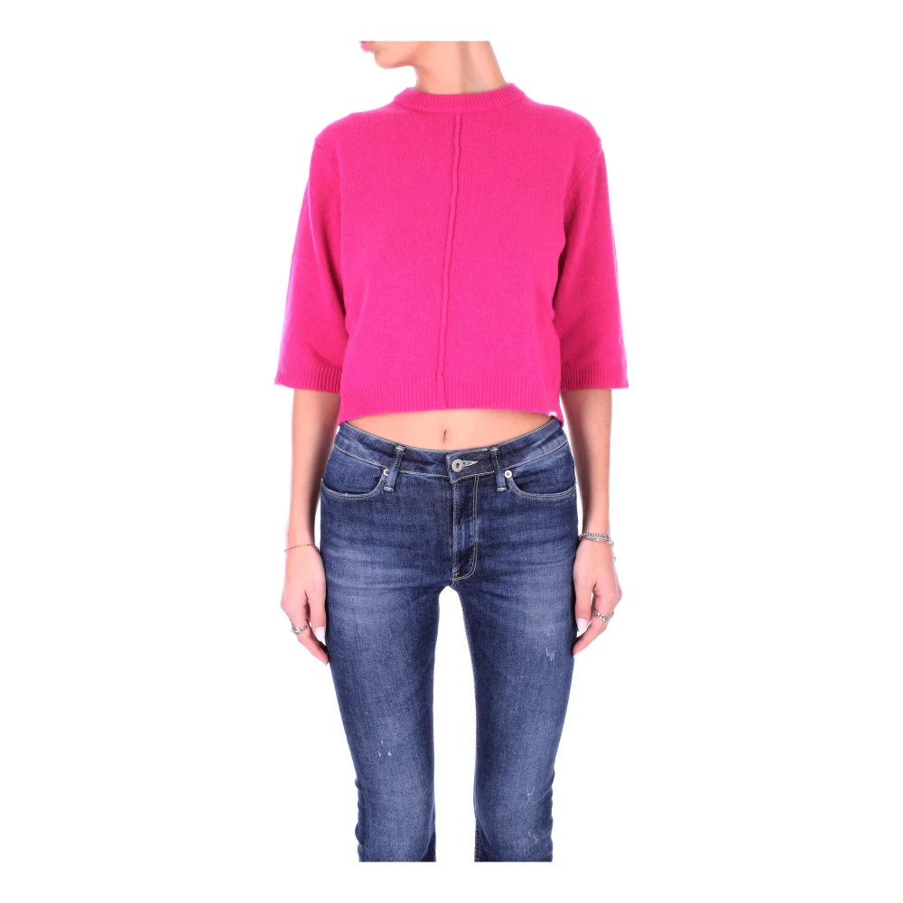 Semicouture Stijlvolle Sweaters Pink Dames