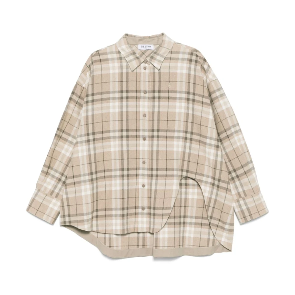 The Attico Beige Klassieke Kraag Knoopmanchet Shirt Beige Dames