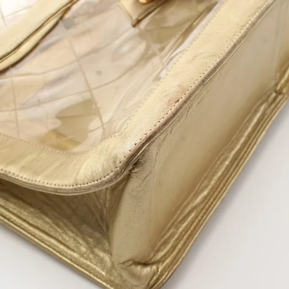 Chanel Vintage Pre-owned Leather chanel-bags Beige Dames