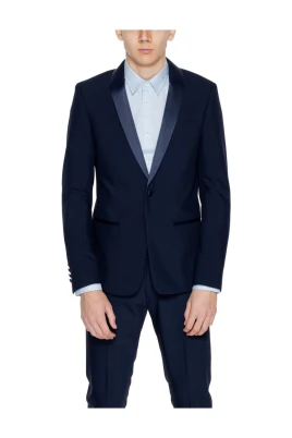 Blå Polyester Blazer