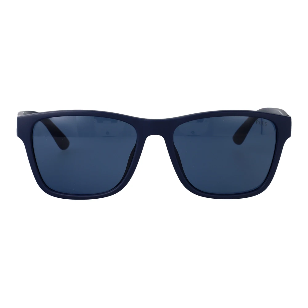 Polo Ralph Lauren 0Ph4229U Square Sunglasses- Black/Red - Image 4