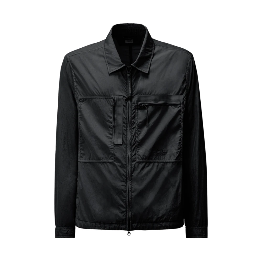 C.p. Company Men's Blue Overshirt Total Eclipse Jacket