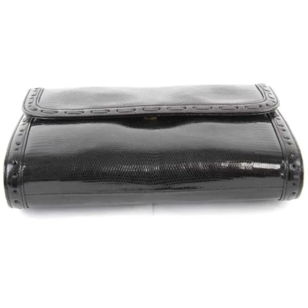 Yves Saint Laurent Vintage Pre-owned Fabric clutches Black Dames