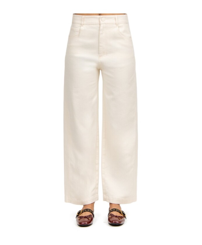 hvid-denim-fem-lomme-bomuldsbukser