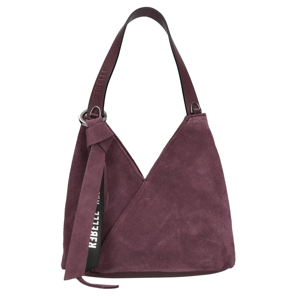 Rebelle Vrouw Purper Tassen Dames, Paars, One Size, Leer, Venus Mini Bag