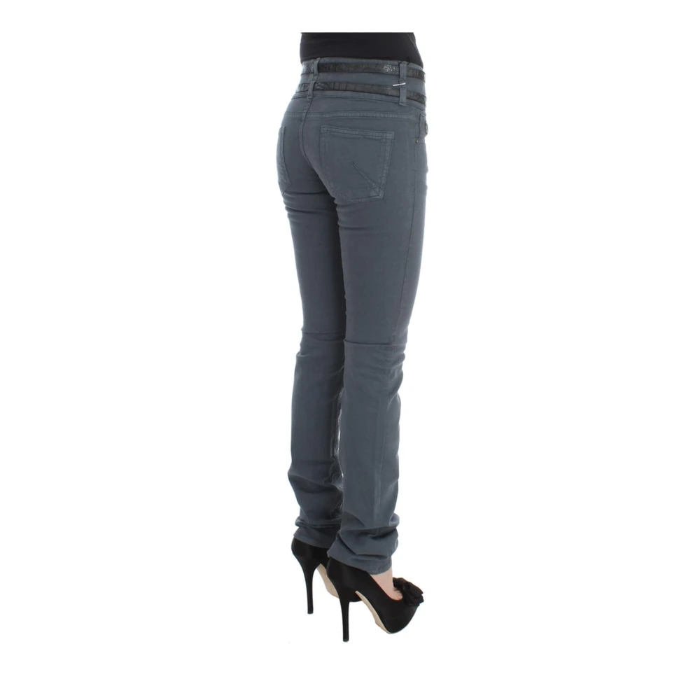 John Galliano Slim Fit Blauwe Jeans Gemaakt in Italië Blue Dames
