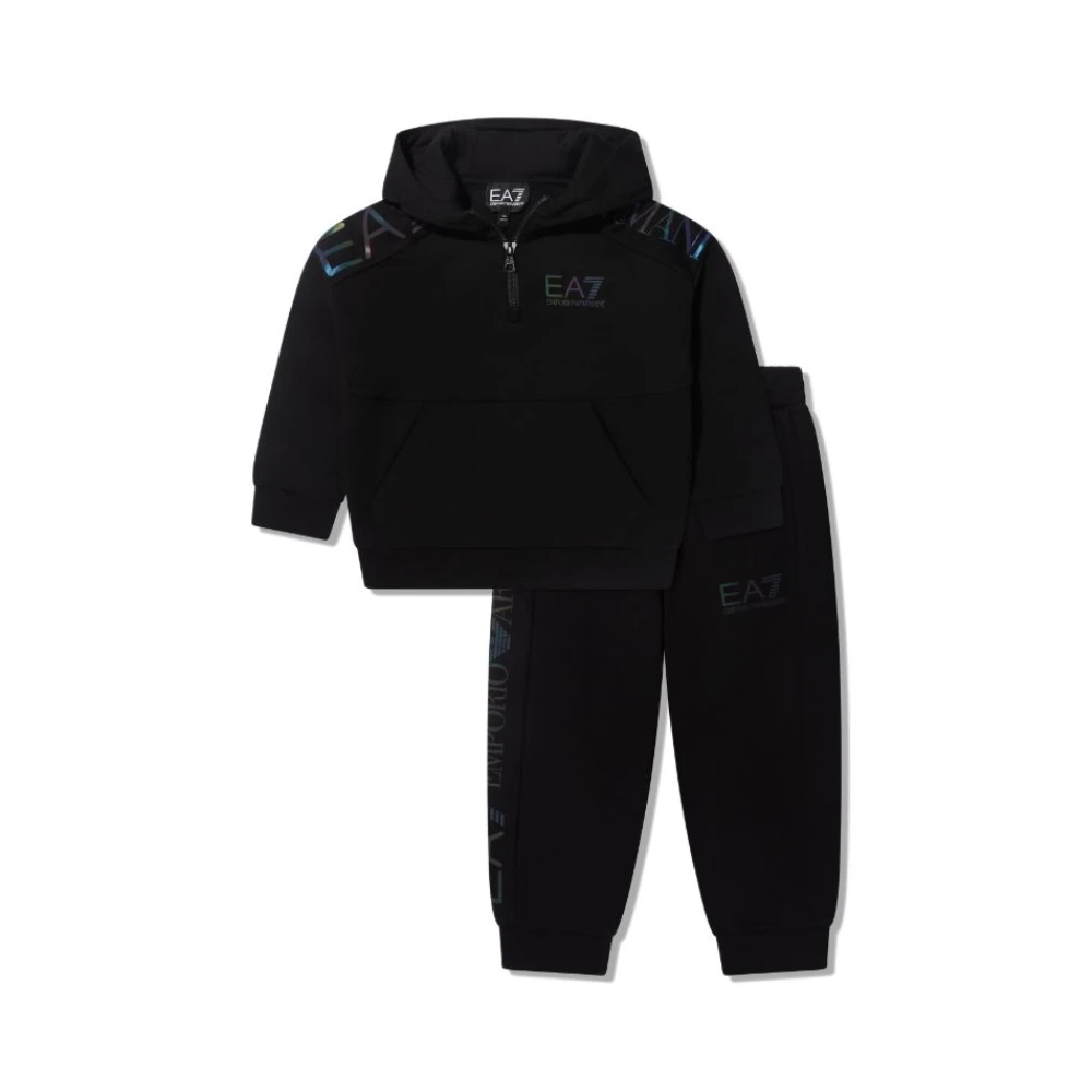 Emporio Armani EA7 Svart tracksuit - Höst/Vinter Kollektion 2023/2024 Black, Unisex