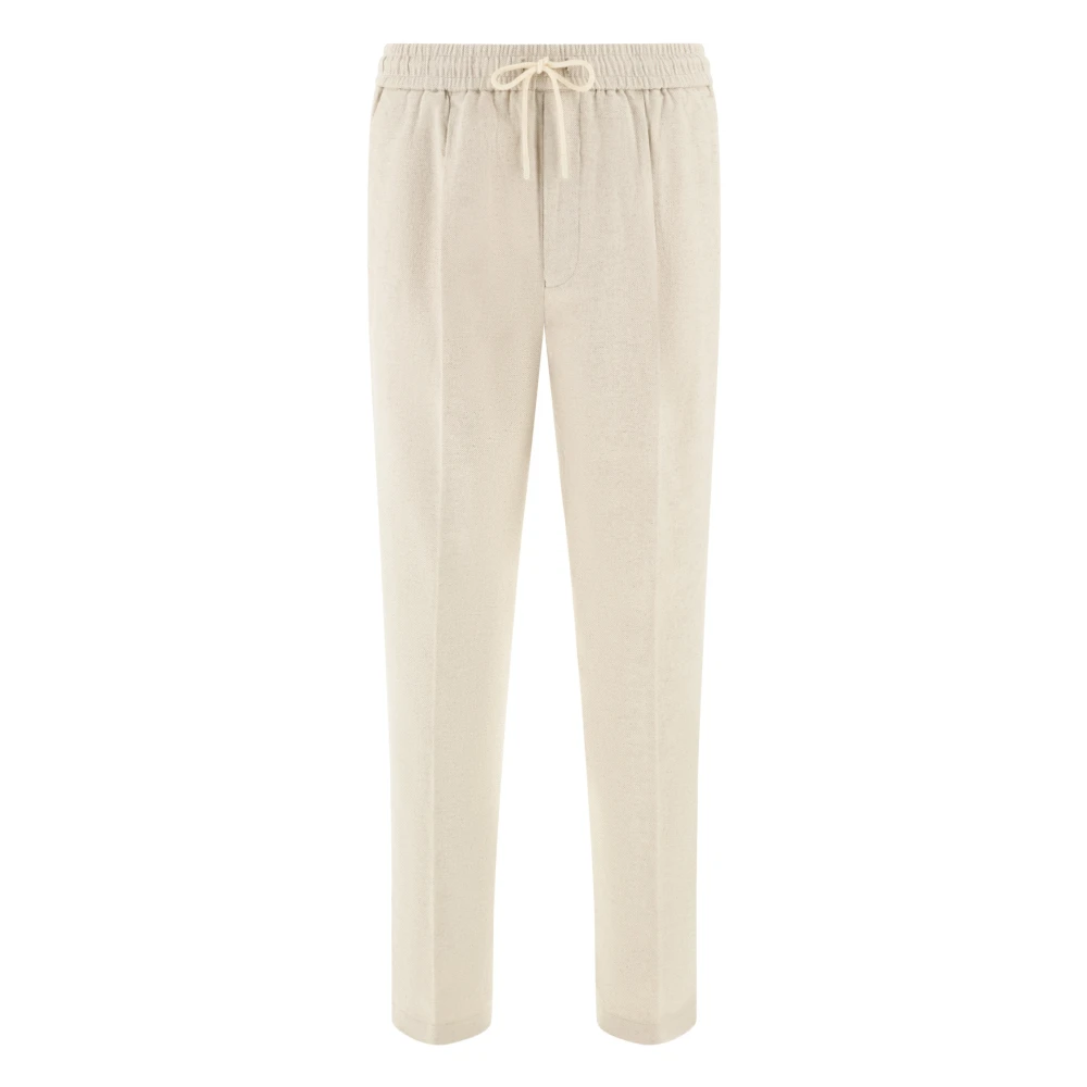 Boggi Milano Mannelijk Beige Broeken Heren, S, Katoen, City Broeken