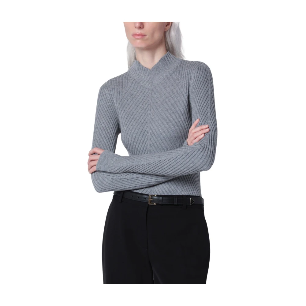 Victoria Beckham , Turtlenecks, Female, Gray, S, Georgia Jumper