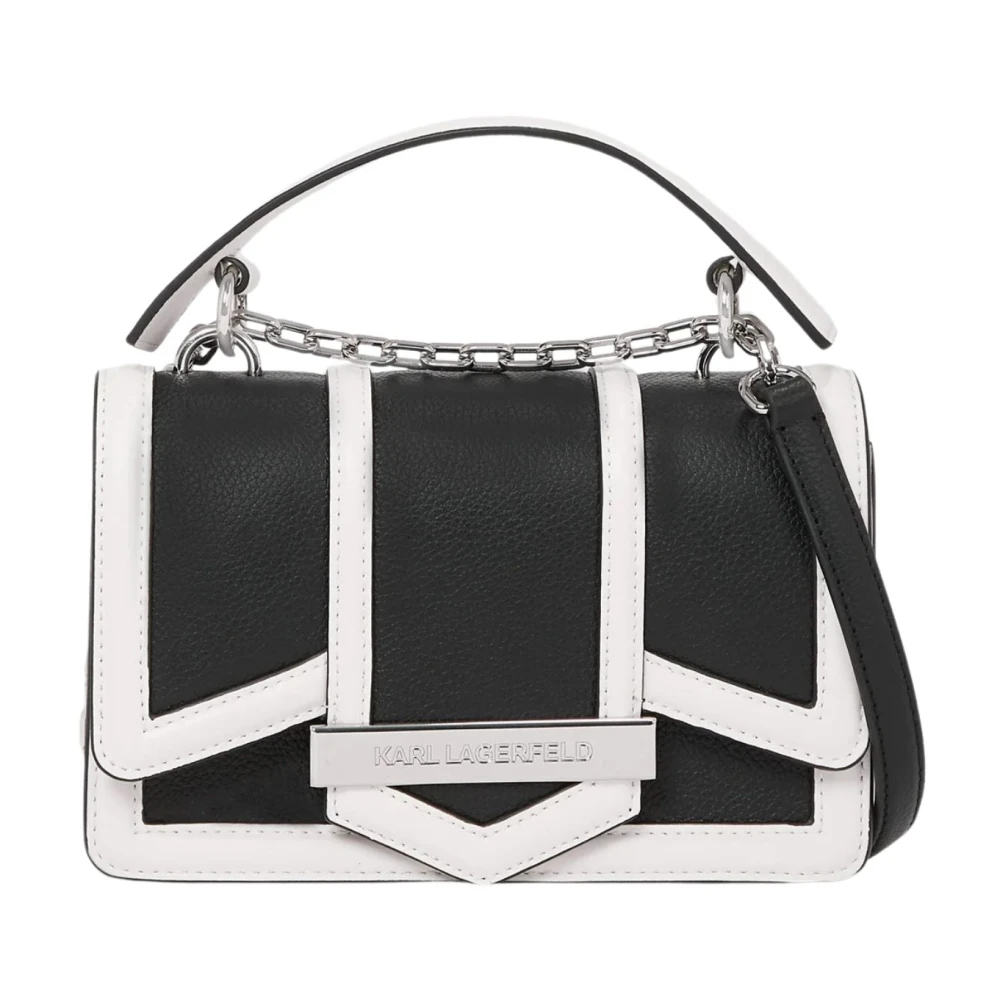 Karl Lagerfeld Women's Black Shoulder Bag Essentials A4w30277 - Handbags - One Size - Bags