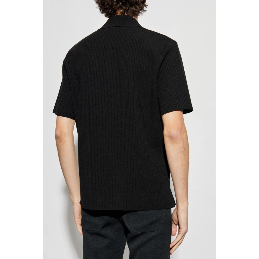 Courrèges Polo met logo Black Heren