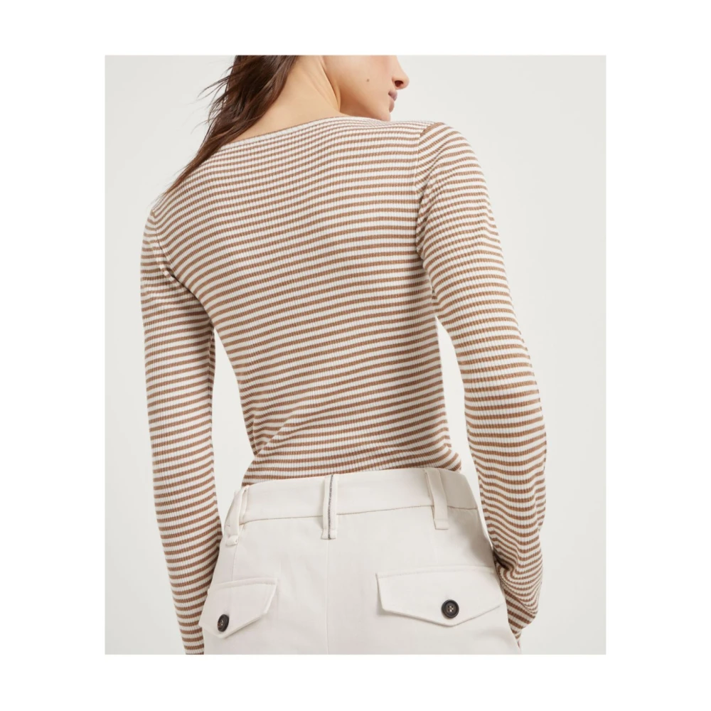 BRUNELLO CUCINELLI Witte elegante broek dameskleding White Dames