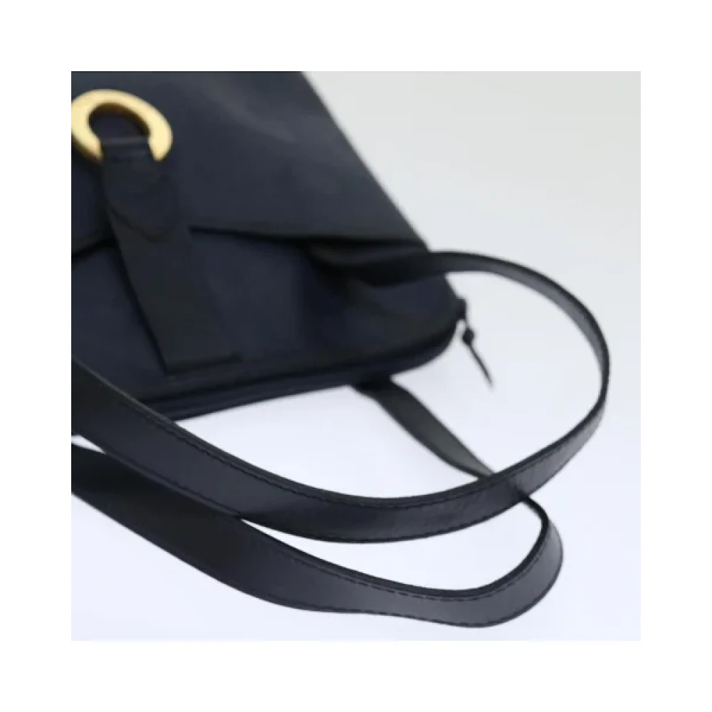 Dior Vintage Pre-owned Canvas handbags Blue Dames