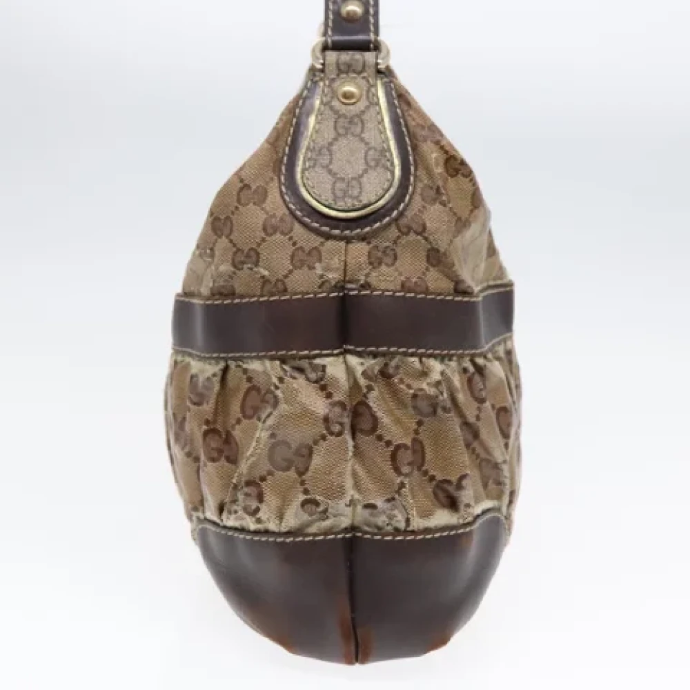 Gucci Vintage Pre-owned Coated canvas gucci-bags Beige Dames