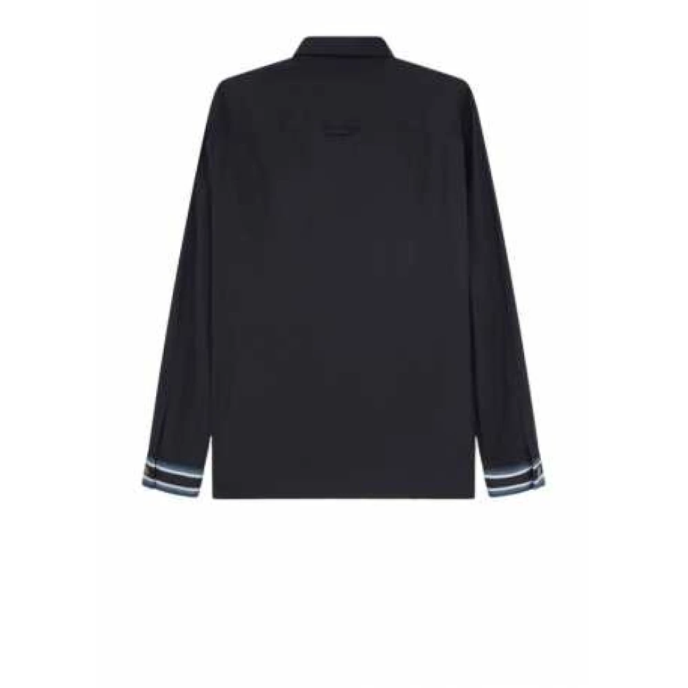 Paul Smith Blauw Gestreept Jersey Overshirt M2R 172Z N21951 49 Blue Heren
