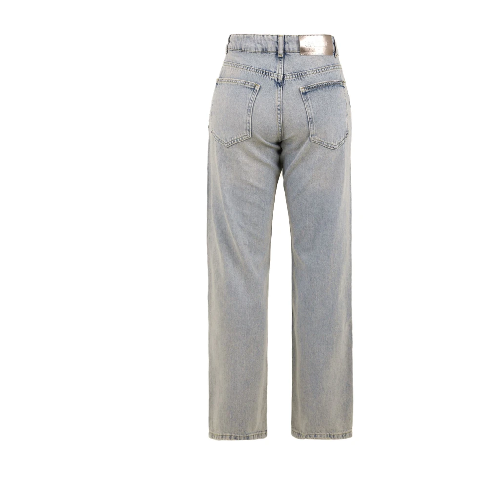 Gaëlle Paris Blauwe Broek Gaabw00299 Bl01 Model Blue Dames