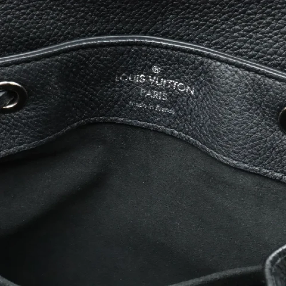 Louis Vuitton Vintage Pre-owned Leather backpacks Black Dames