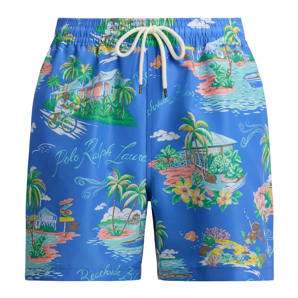 Ralph Lauren Men's Multicolor Traveler Swim Trunk - Beachwear - L - Swimwear