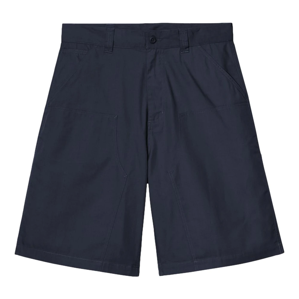 Carhartt Wip Men's Blue Postal Double Knee Relaxed Shorts - Casual Shorts - Xl - Shorts