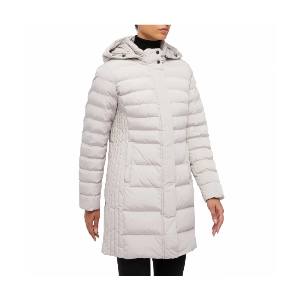 Geox Stijlvolle Donsjas voor Vrouwen Beige Dames