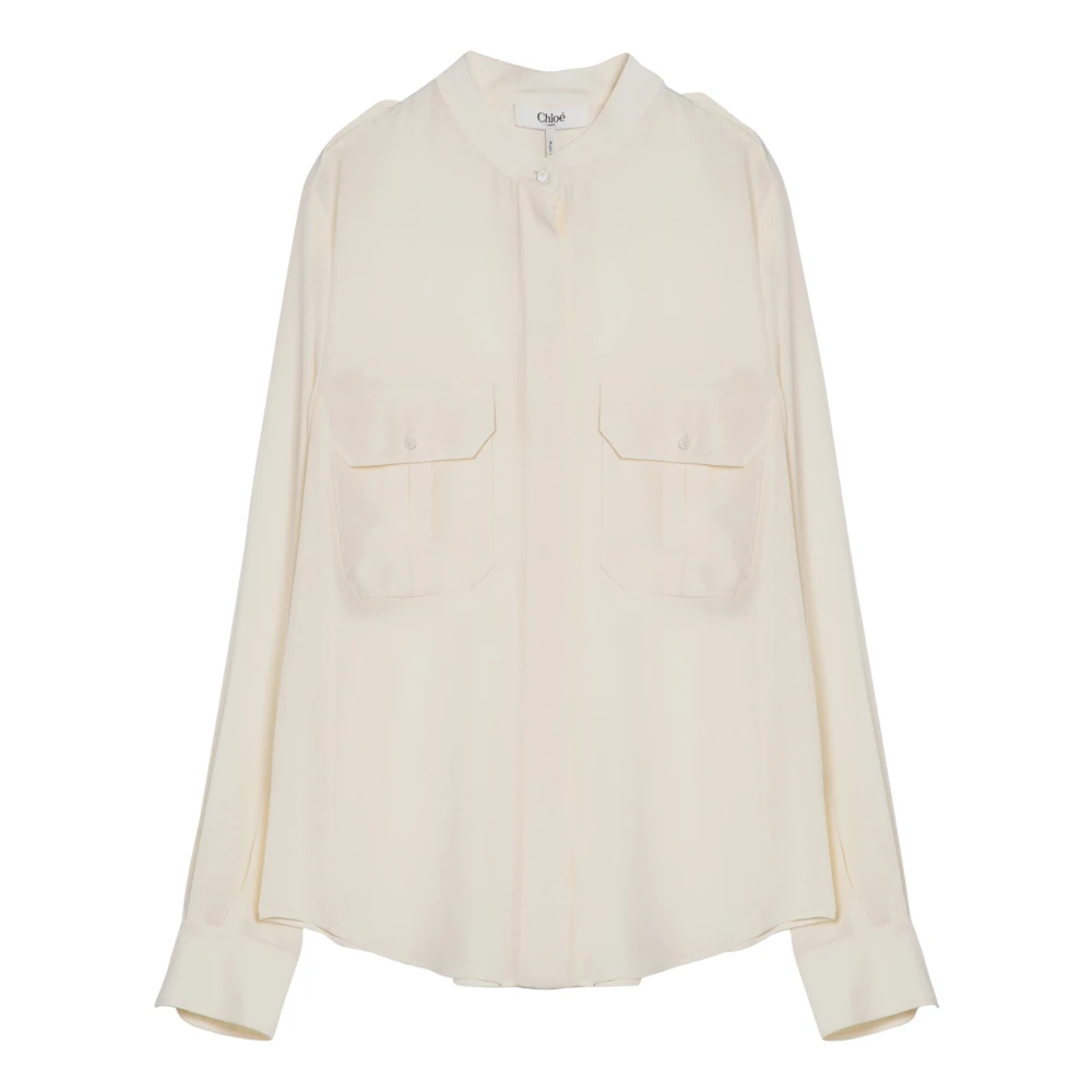 Chloé Lange mouwen overhemd Beige Dames