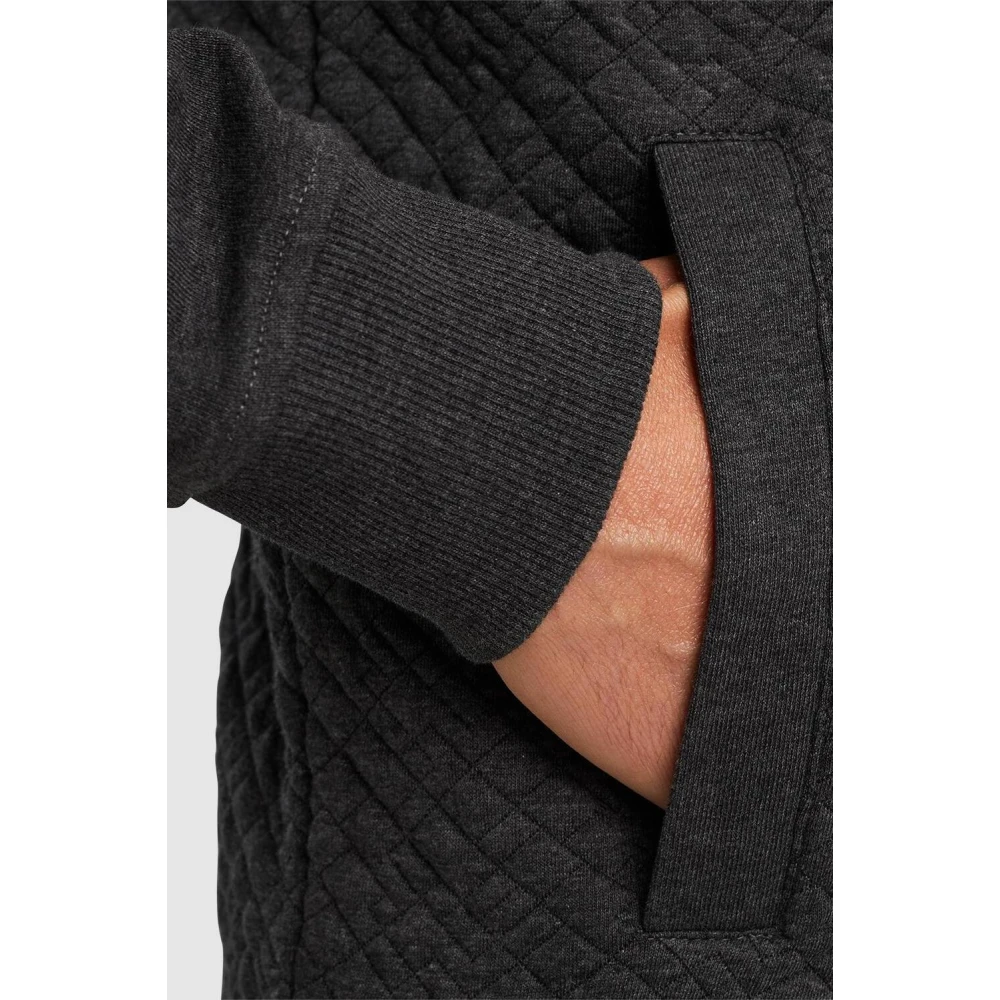 PME Legend Ritssluiting Jacquard Sweat Vest Gray Heren