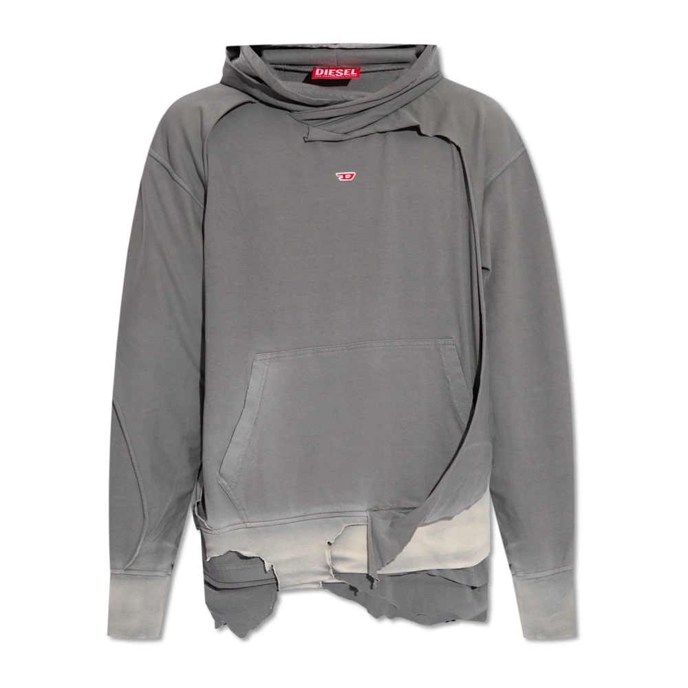 Diesel S-Starhoop hoodie Gray Heren