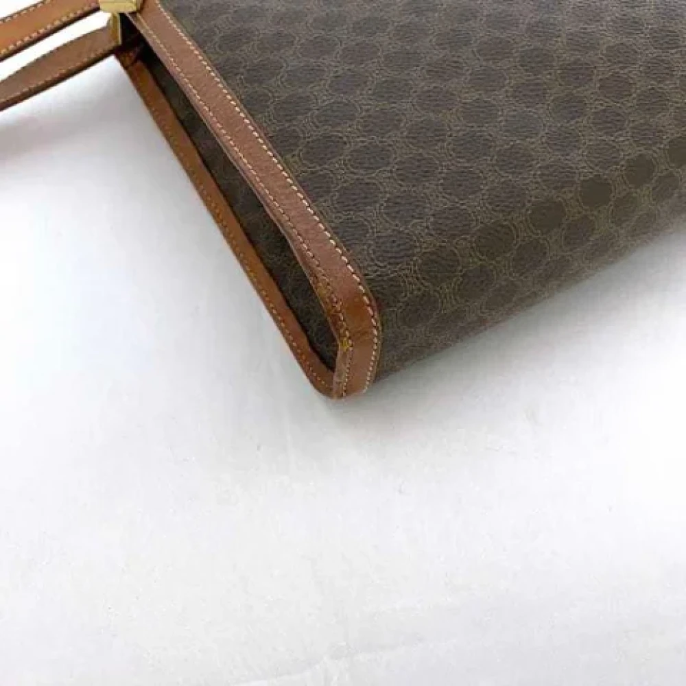 Celine Vintage Pre-owned Canvas clutches Brown Dames