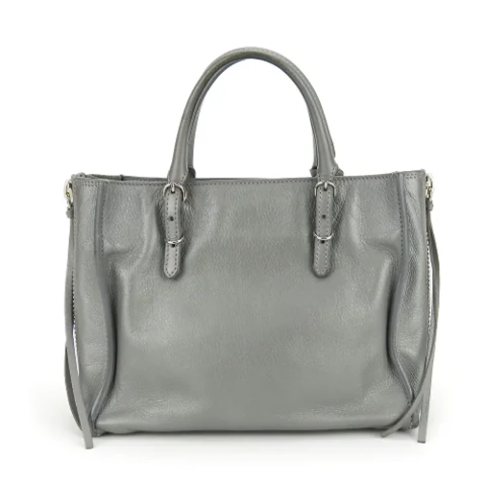 Balenciaga Vintage Pre-owned Leather handbags Gray Dames