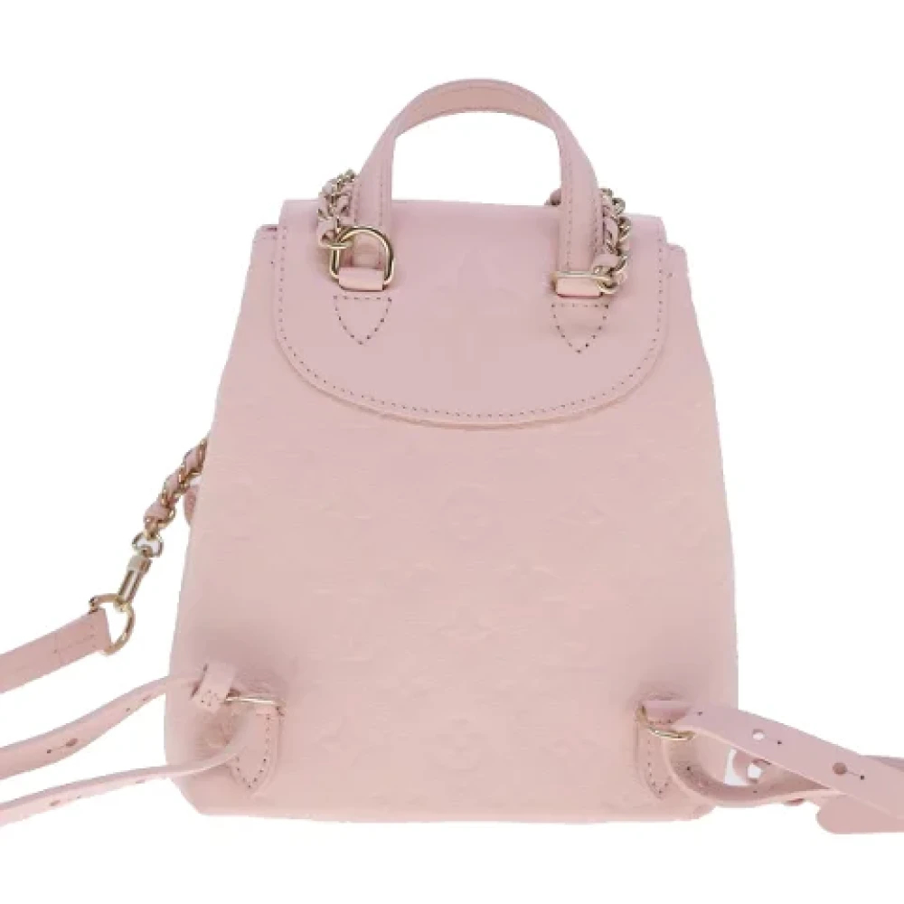 Louis Vuitton Vintage Pre-owned Leather backpacks Pink Dames