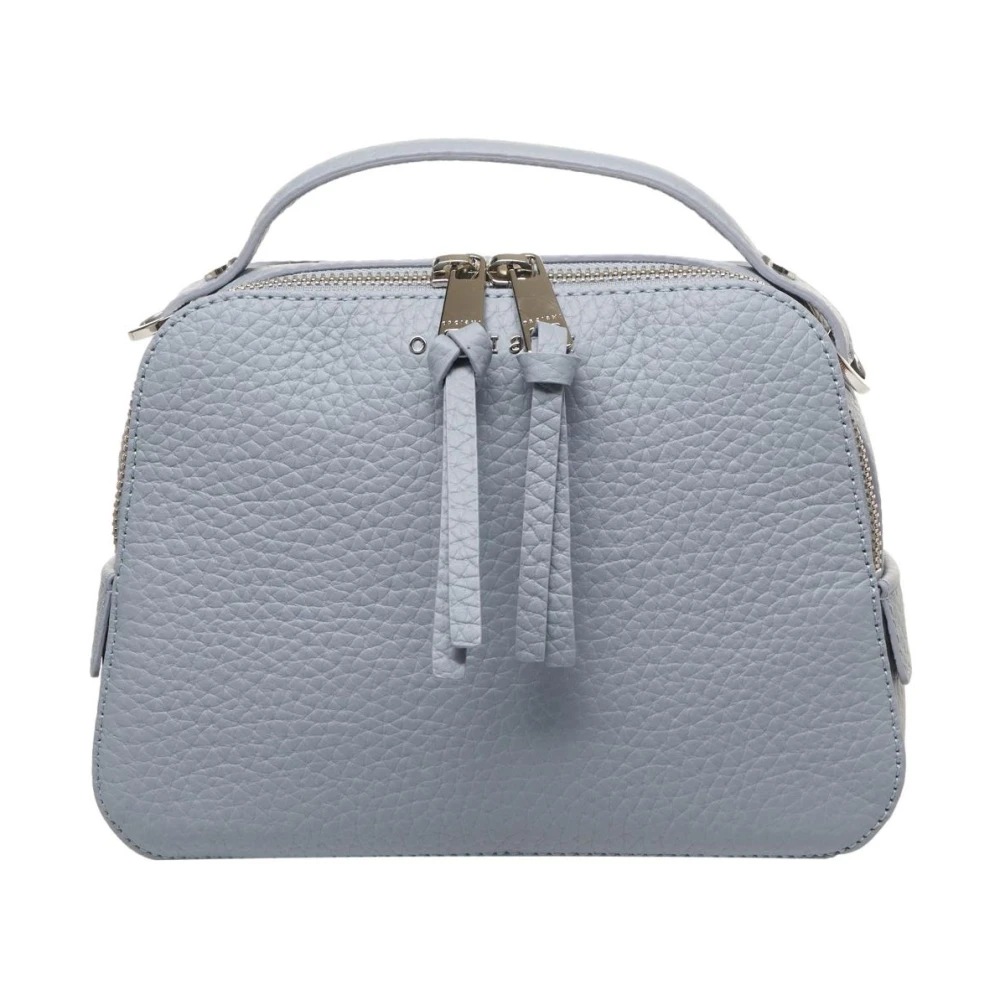 Orciani Blauwe Handtas met Franje Details Blue Dames