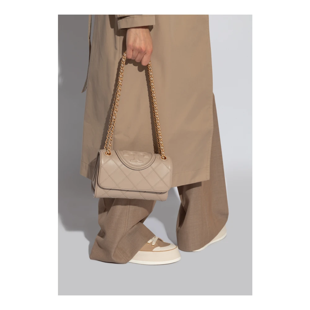TORY BURCH Zachte kleine schoudertas Beige Dames
