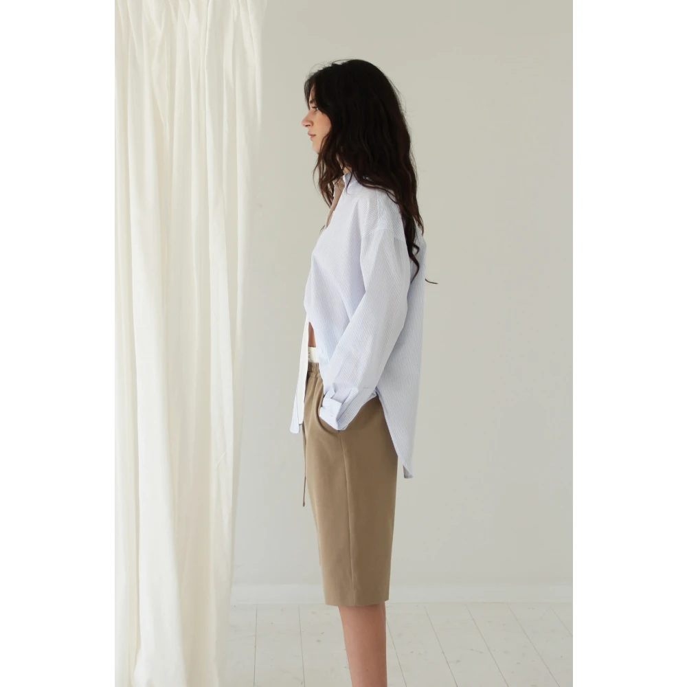 Designers Remix Daisy Asymmetrische Shirt Blue Dames