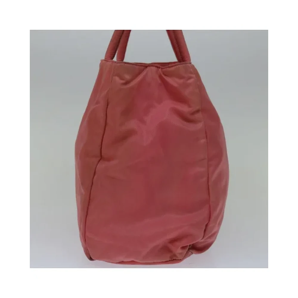Prada Vintage Pre-owned Nylon handbags Pink Dames