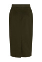 olive-green-canvas-pencil-skirt