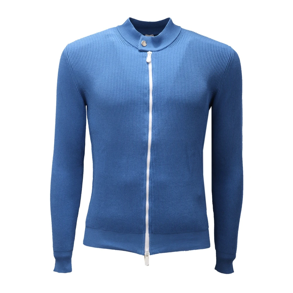 Eleventy Herren Blau A76maga24 Mag0a001 Cardigan Mit Durchgehendem Reißverschluss